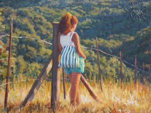 StdyFigureWaitingAtTheFence